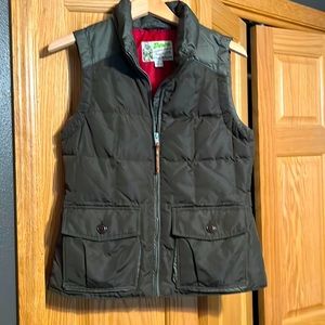 Eddie Bauer Goose Down Green Vest